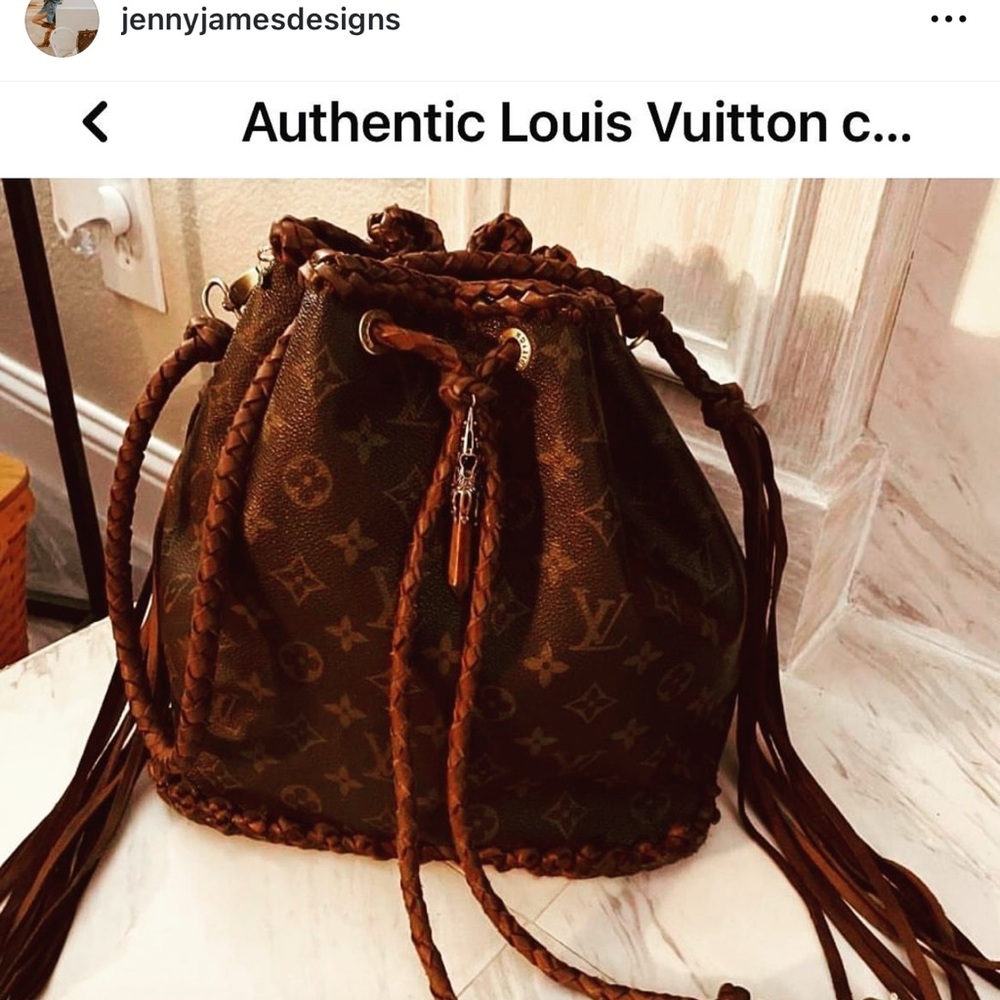 Brown Monogram Drawstring Bucket Bag - Picture 12 of 12